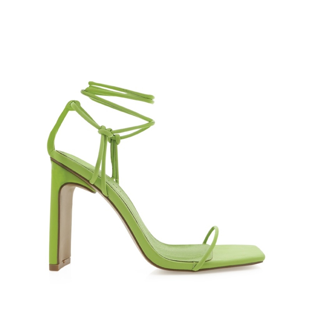 Toniro by Billini Lime / Acid size 8 strappy high block heel
